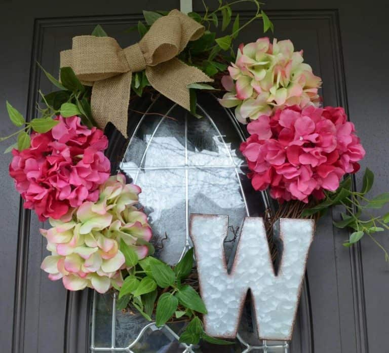 Spring Monogram Wreath