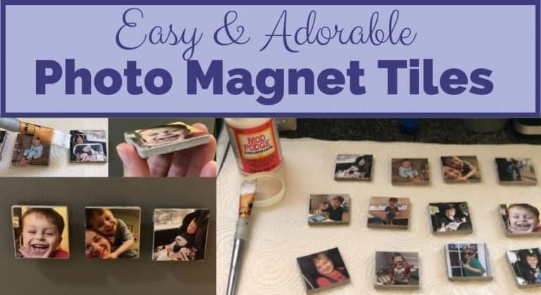 Easy and Adorable Photo Magnet Tiles